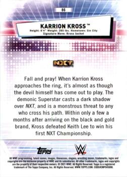 2021 Topps Chrome WWE #86 Karrion Kross Back