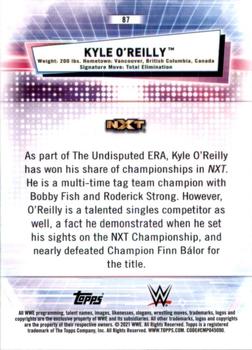 2021 Topps Chrome WWE #87 Kyle O'Reilly Back