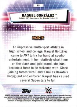2021 Topps Chrome WWE #89 Raquel González Back