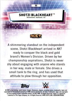 2021 Topps Chrome WWE #96 Shotzi Blackheart Back