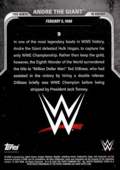 2021 Topps This Moment in WWE History #9 Andre the Giant Back
