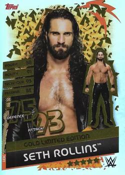 2020 Topps Slam Attax WWE Reloaded - Gold Limited Edition #LEXC Seth Rollins Front