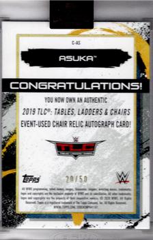 2020 Topps WWE Fully Loaded - Autographed Chair Relics Green #C-AS Asuka Back