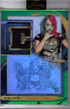 2020 Topps WWE Fully Loaded - Autographed Chair Relics Green #C-AS Asuka Front