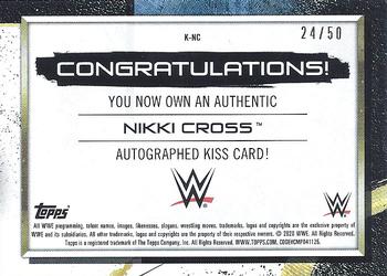 2020 Topps WWE Fully Loaded - Autographed Kiss Relics #K-NC Nikki Cross Back