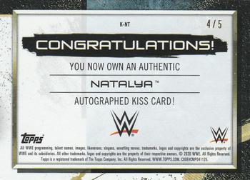 2020 Topps WWE Fully Loaded - Autographed Kiss Relics Red #K-NT Natalya Back