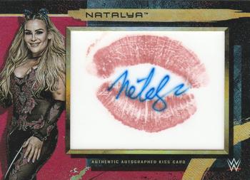 2020 Topps WWE Fully Loaded - Autographed Kiss Relics Red #K-NT Natalya Front