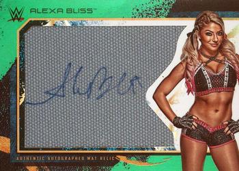 2020 Topps WWE Fully Loaded - Autographed Oversized Mat Relics Green #M-AB Alexa Bliss Front