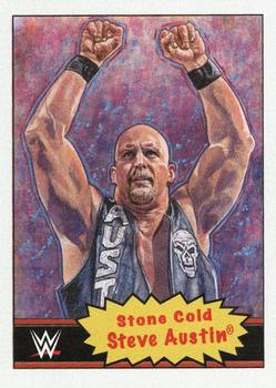 2021 Topps Living WWE #1 Stone Cold Steve Austin Front