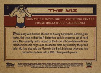 2021 Topps Living WWE #3 The Miz Back