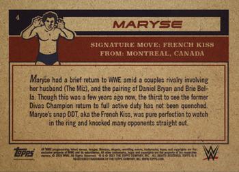 2021 Topps Living WWE #4 Maryse Back