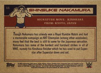2021 Topps Living WWE #11 Shinsuke Nakamura Back