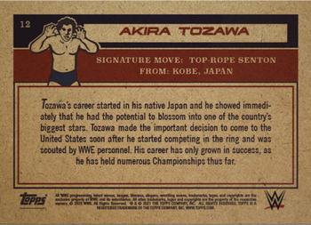 2021 Topps Living WWE #12 Akira Tozawa Back