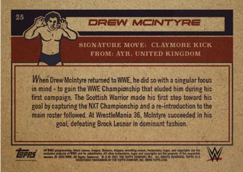 2021 Topps Living WWE #25 Drew McIntyre Back