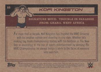 2021 Topps Living WWE #85 Kofi Kingston Back