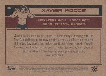 2021 Topps Living WWE #86 Xavier Woods Back