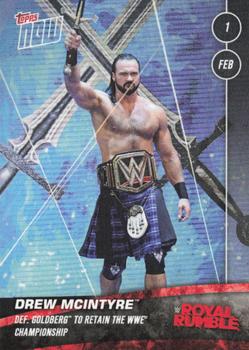 2021 Topps Now WWE #1 Drew McIntyre Front