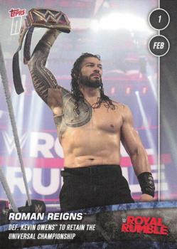 2021 Topps Now WWE #4 Roman Reigns Front