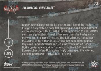 2021 Topps Now WWE #13 Bianca Belair Back
