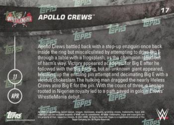2021 Topps Now WWE #17 Apollo Crews Back