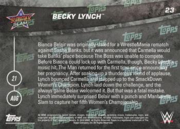 2021 Topps Now WWE #23 Becky Lynch Back