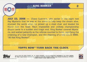 2021 Topps Now WWE Turn Back the Clock #2 King Booker Back