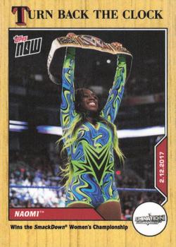 2021 Topps Now WWE Turn Back the Clock #7 Naomi Front