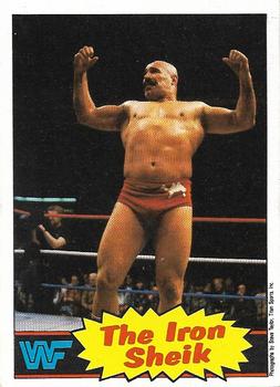 1986 Scanlens WWF Pro Wrestler #2 The Iron Sheik Front