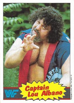 1986 Scanlens WWF Pro Wrestler #3 Captain Lou Albano Front