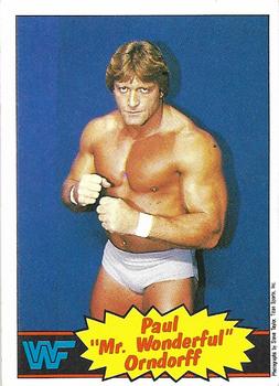 1986 Scanlens WWF Pro Wrestler #5 Paul 