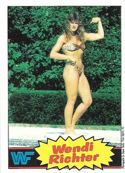 1986 Scanlens WWF Pro Wrestler #8 Wendi Richter Front