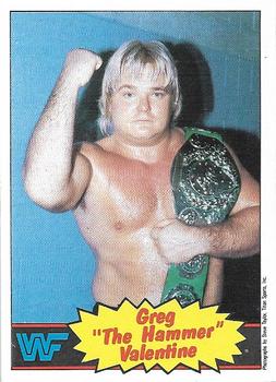 1986 Scanlens WWF Pro Wrestler #9 Greg 