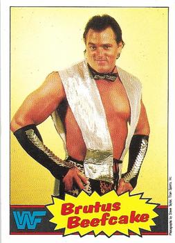 1986 Scanlens WWF Pro Wrestler #10 Brutus Beefcake Front