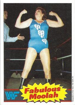 1986 Scanlens WWF Pro Wrestler #13 Fabulous Moolah Front