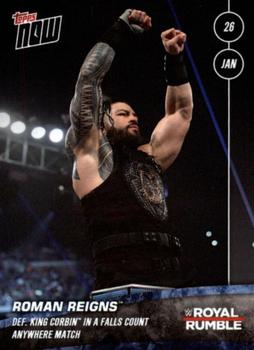 2020 Topps Now WWE #1 Roman Reigns Front