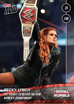 2020 Topps Now WWE #5 Becky Lynch Front