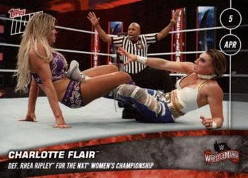 2020 Topps Now WWE #20 Charlotte Flair / Rhea Ripley Front