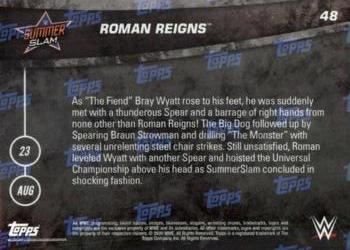 2020 Topps Now WWE #48 Roman Reigns Back