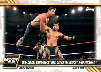 2021 Topps WWE NXT #45 Legado del Fantasma def. Drake Maverick & Breezango Front
