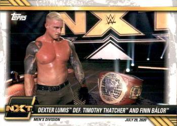 2021 Topps WWE NXT #52 Dexter Lumis def. Timothy Thatcher and Finn Bálor Front