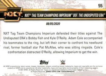 2021 Topps WWE NXT #55 NXT Tag Team Champions Imperium def. The Undisputed ERA Back