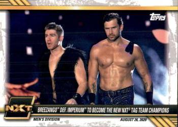 2021 Topps WWE NXT #64 Breezango def. Imperium to Become the New NXT Tag Team Champions Front