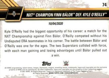 2021 Topps WWE NXT #74 NXT Champion Finn Bálor def. Kyle O'Reilly Back