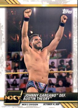 2021 Topps WWE NXT #76 Johnny Gargano def. Austin Theory Front