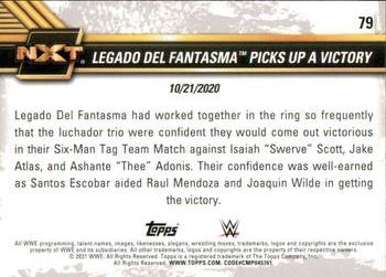 2021 Topps WWE NXT #79 Legado del Fantasma Picks Up a Victory Back