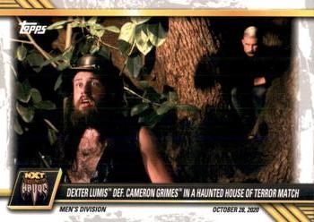 2021 Topps WWE NXT #83 Dexter Lumis def. Cameron Grimes in a Haunted House of Terror Match Front