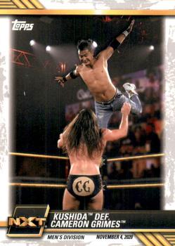 2021 Topps WWE NXT #84 Kushida def. Cameron Grimes Front