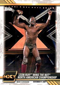 2021 Topps WWE NXT #85 Leon Ruff Wins the NXT North American Championship Front