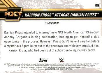 2021 Topps WWE NXT #95 Karrion Kross Attacks Damian Priest Back