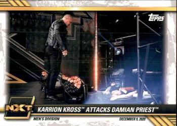 2021 Topps WWE NXT #95 Karrion Kross Attacks Damian Priest Front